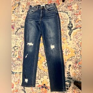 Flying Monkey Dark Blue Distressed Skinny Jeans